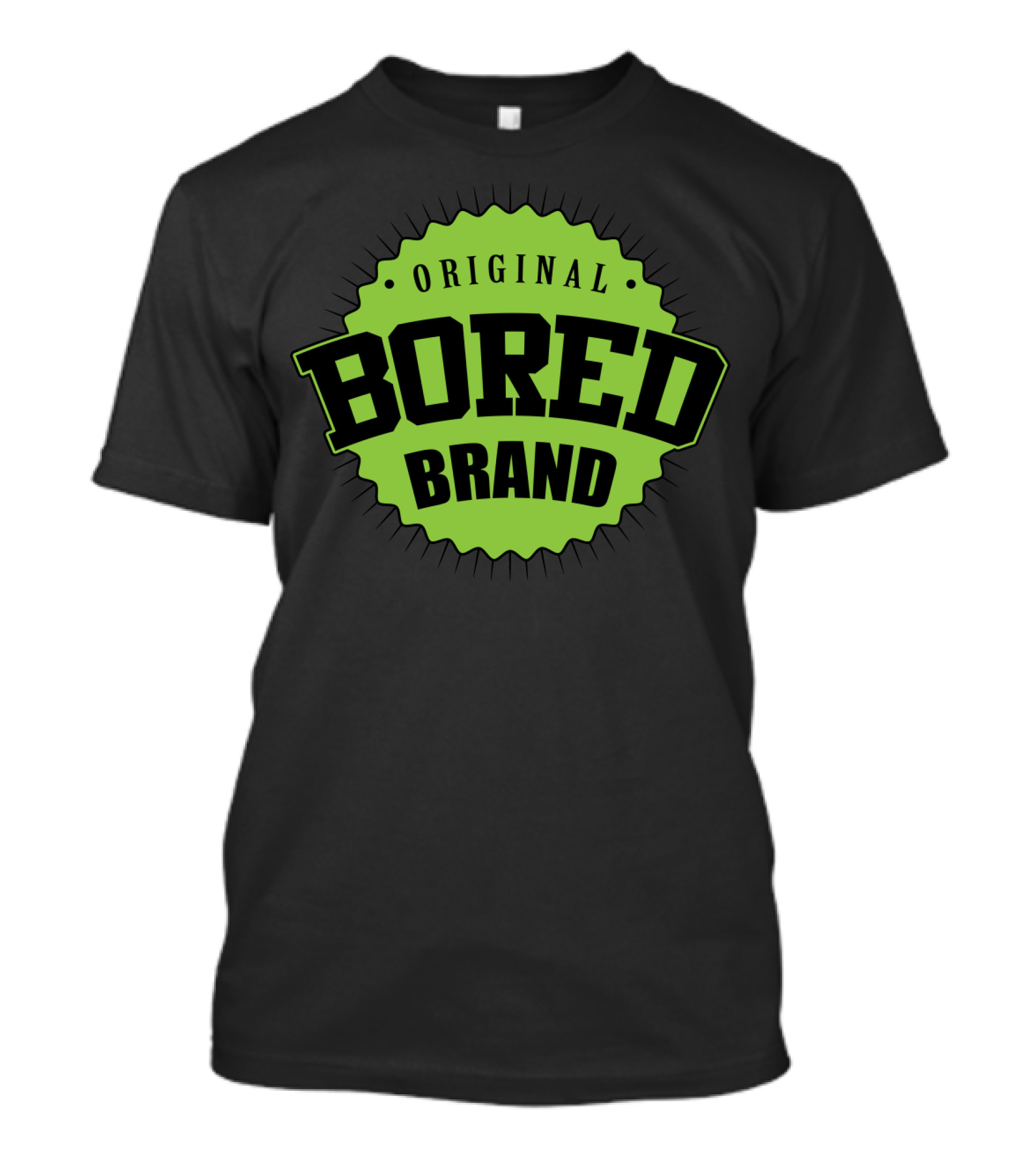 Original Bored Brand Retro Green Emblem T-Shirt