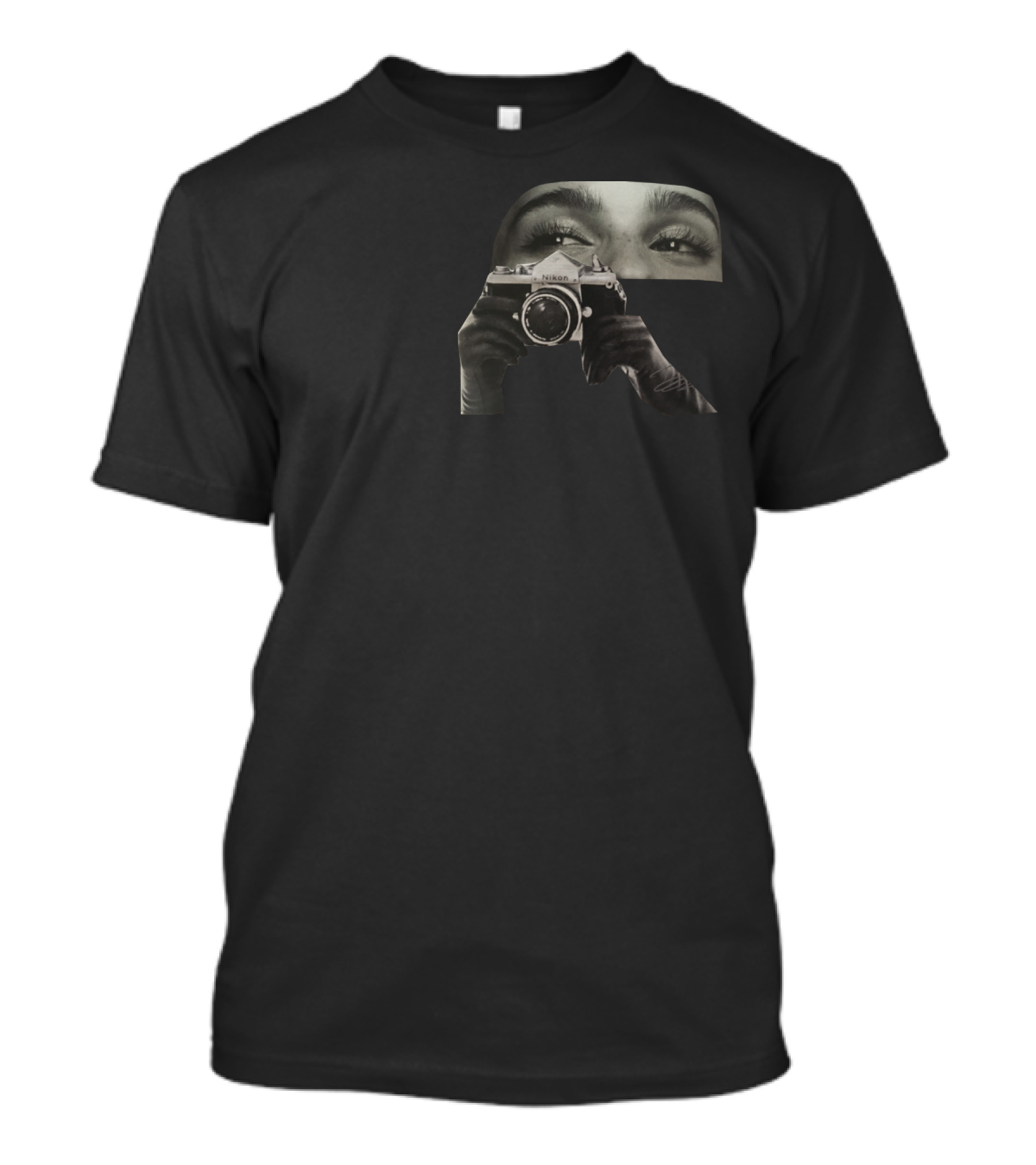Glimpse Nikon Camera Face Photograph T-Shirt