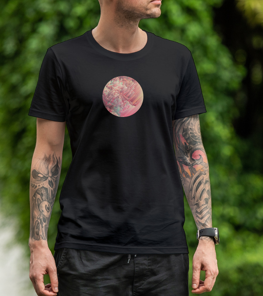 Organza Abstract Circular Fractal T-Shirt