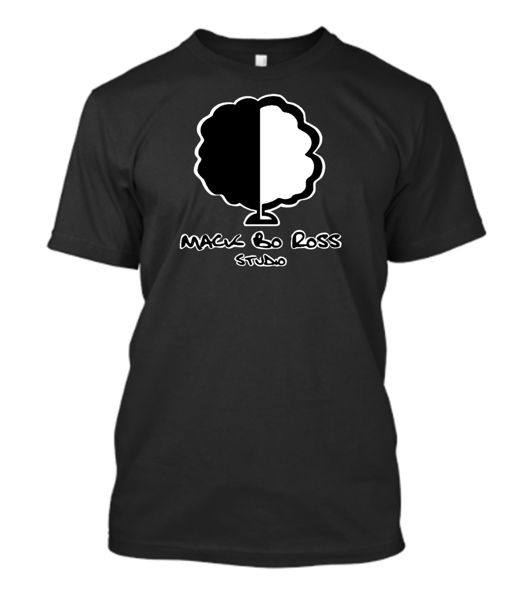 Mack Bo Ross Studio Black And White Tree T-Shirt