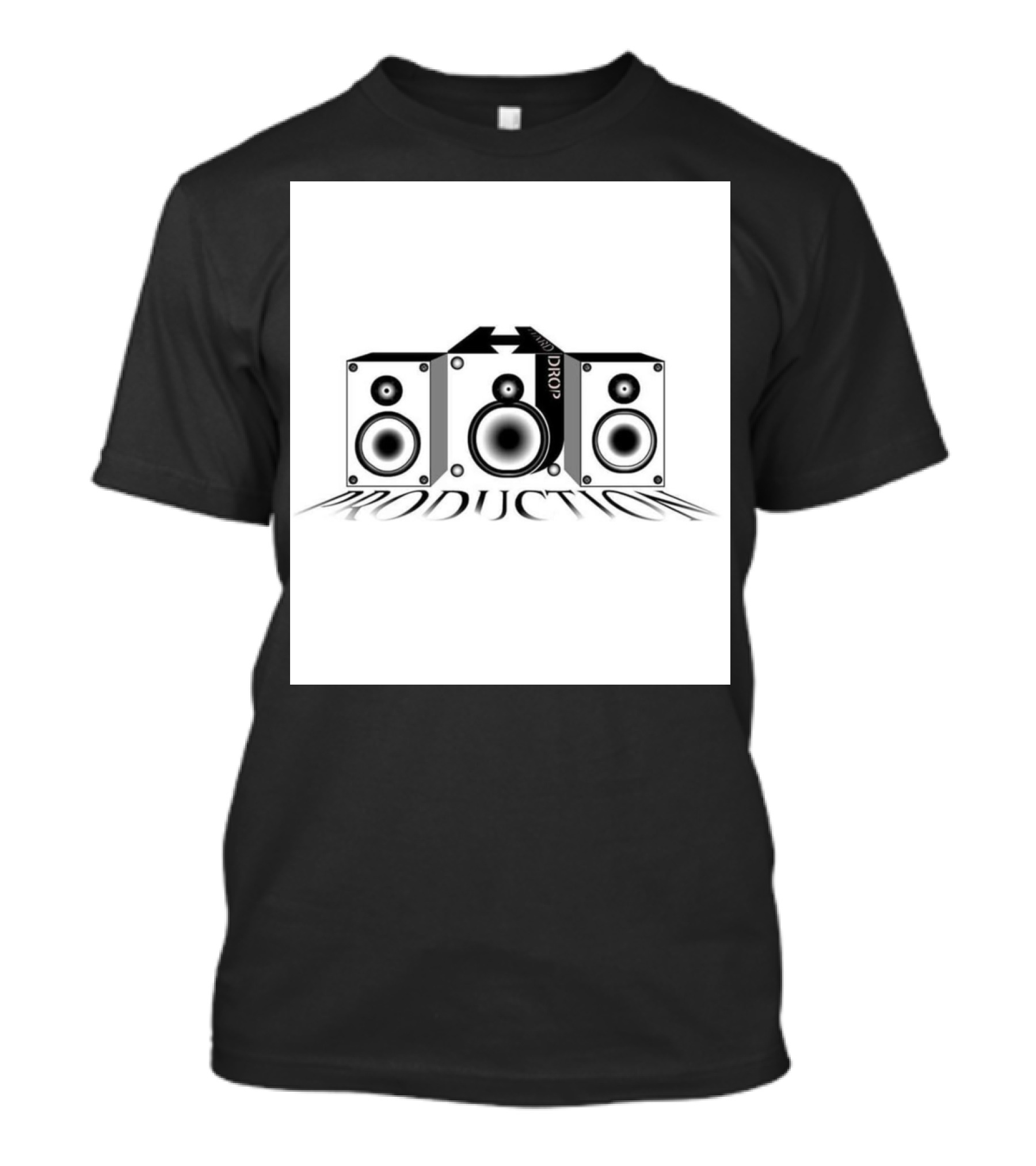 Hard Drop Productions Speaker Logo Sound System T-Shirt