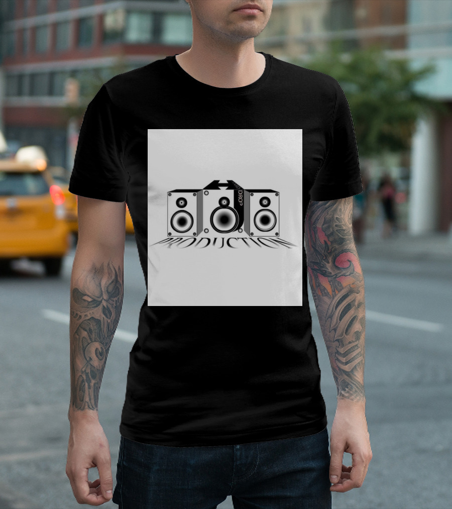 Hard Drop Productions Speaker Logo Sound System T-Shirt