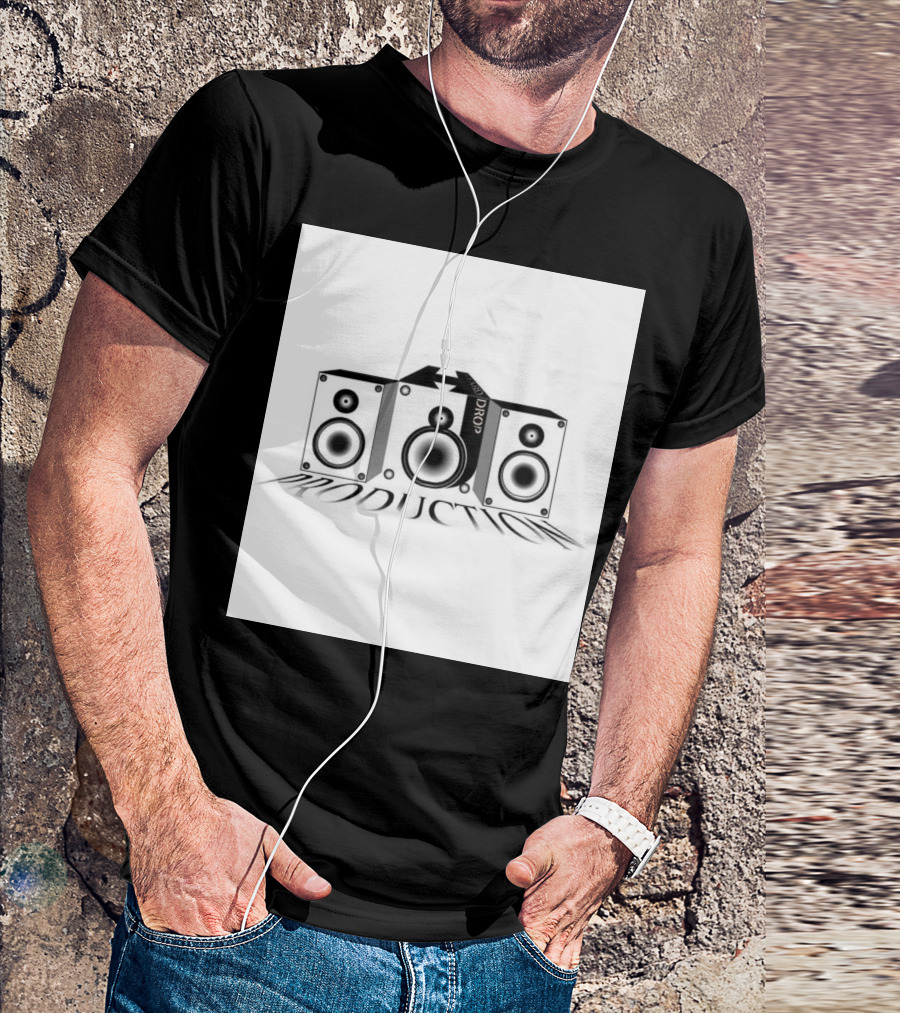 Hard Drop Productions Speaker Logo Sound System T-Shirt