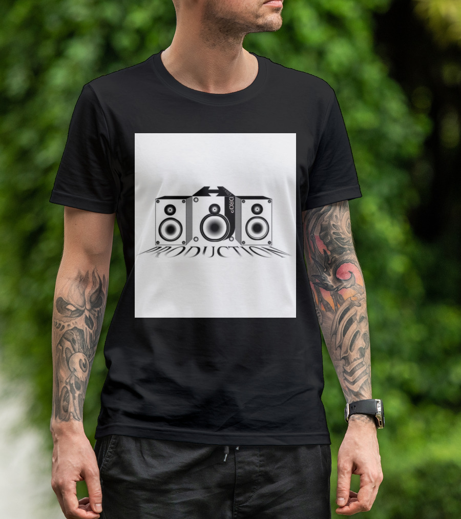Hard Drop Productions Speaker Logo Sound System T-Shirt