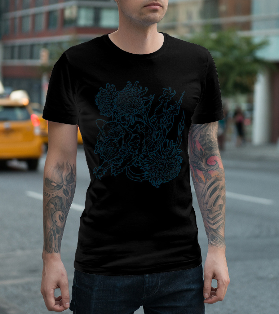 French Dragons Floral Line T-Shirt