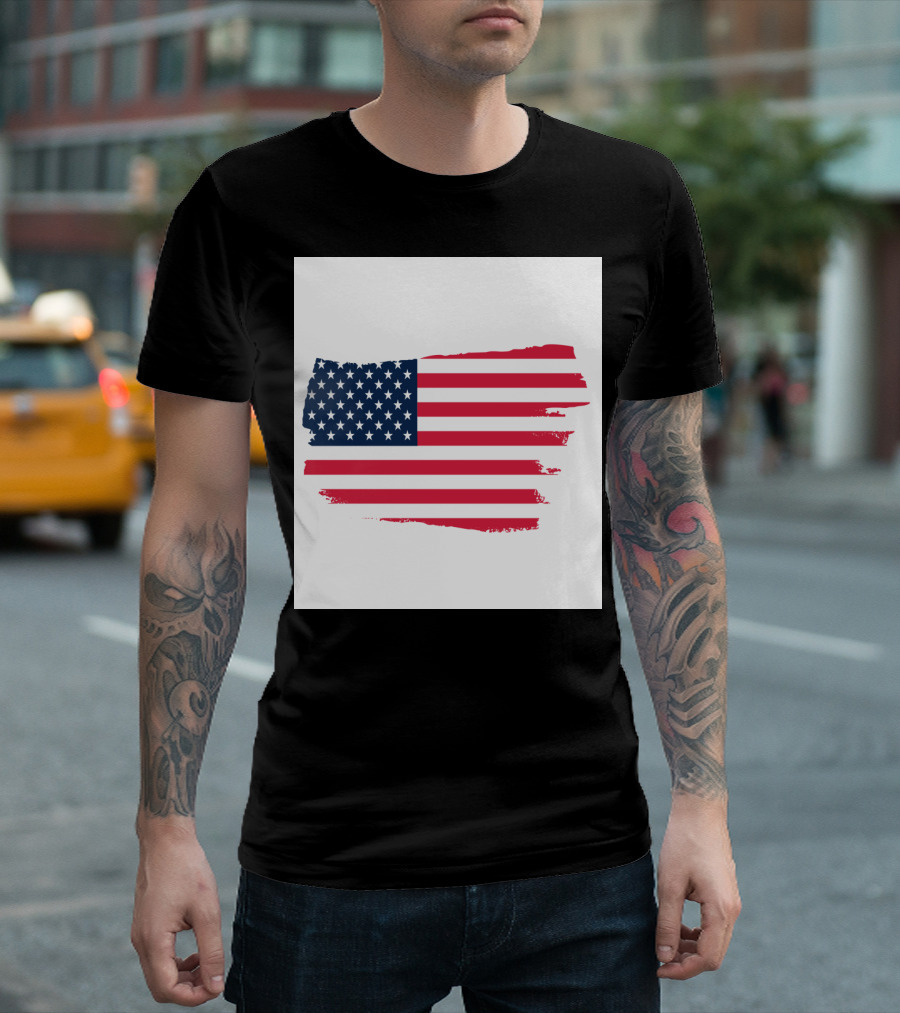 USA Flag Brushstroke My Passion T-Shirt