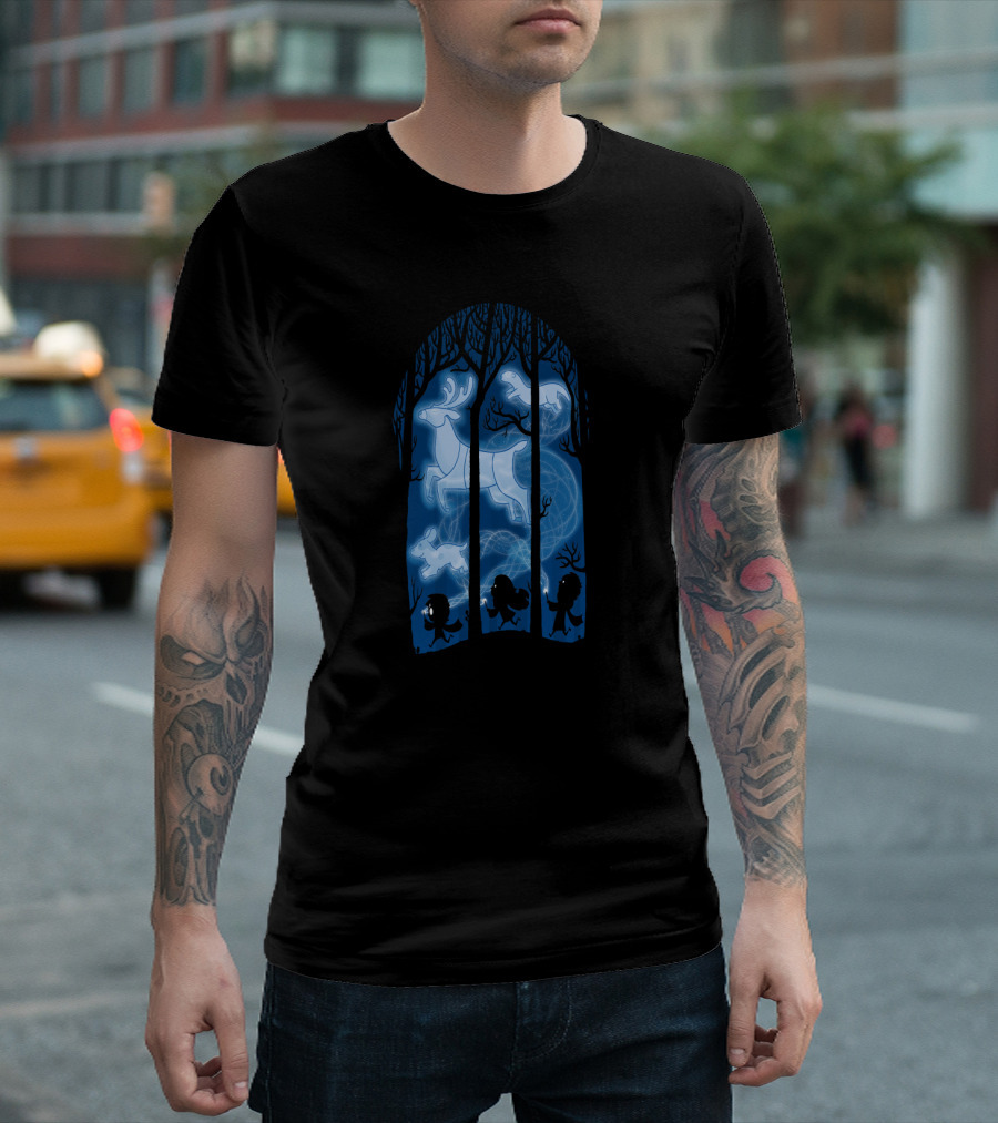 Patronus Forest Race With Stag And Hare T-Shirt