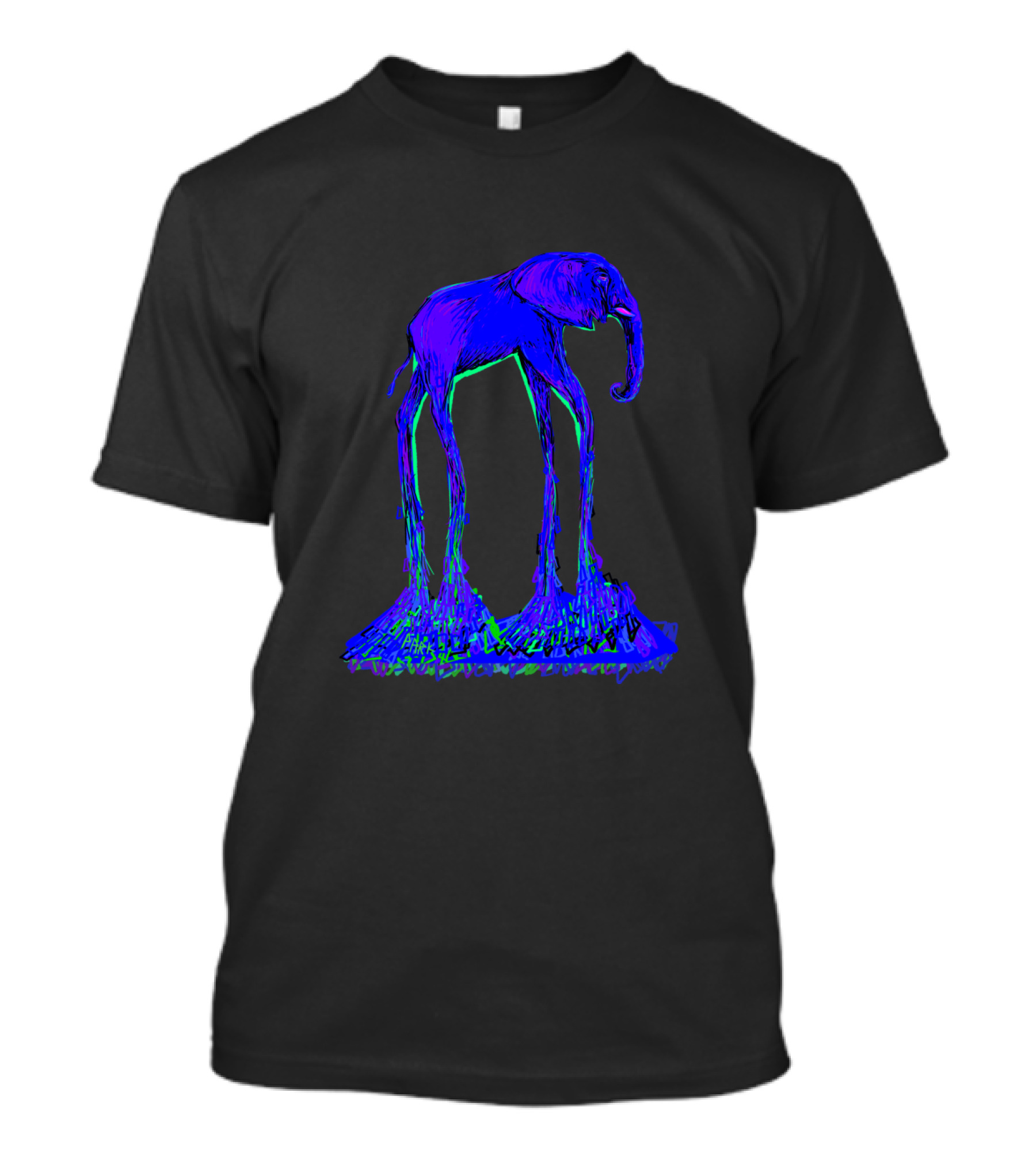 Ellie Long Legs Surreal Elephant Salvador Dalí T-Shirt