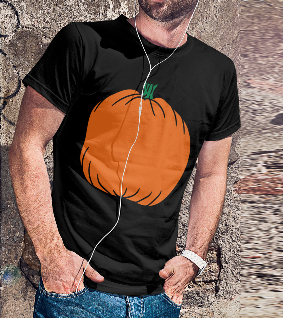 Pumpkin Thick Autumn Iconography T-Shirt