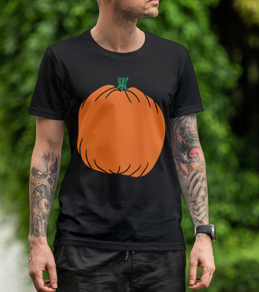 Pumpkin Thick Autumn Iconography T-Shirt