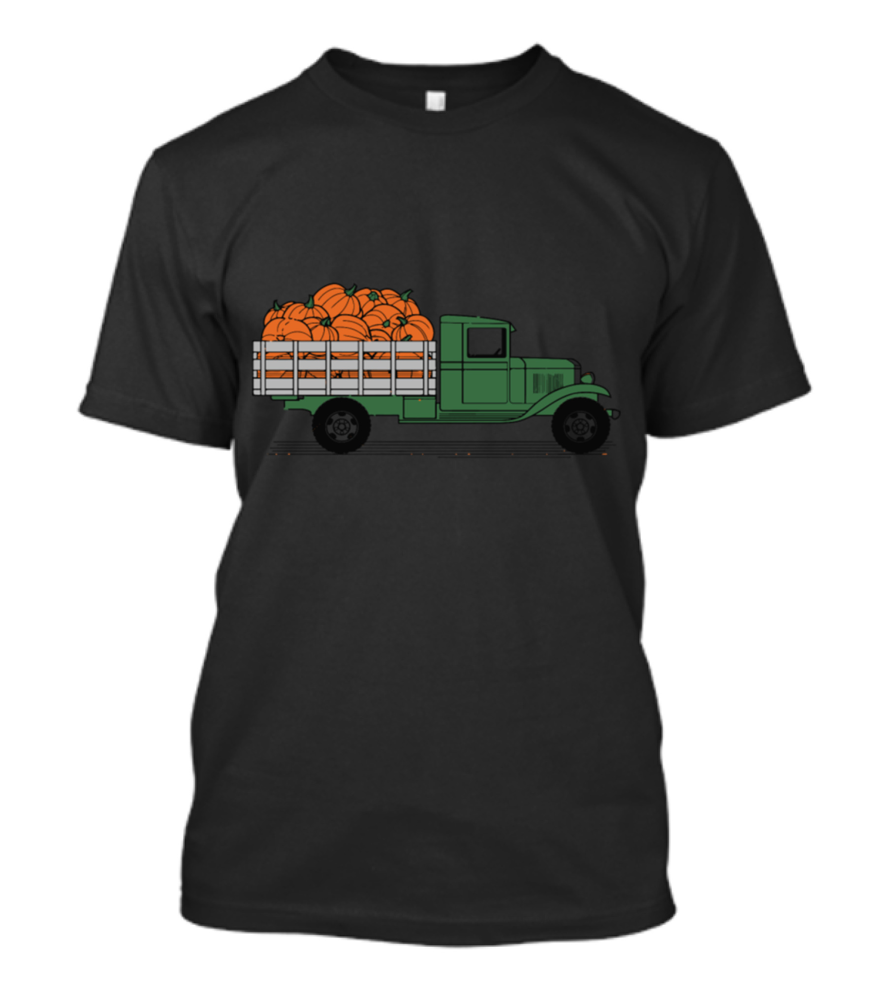Cute Pumpkin Truck Halloween Fall Harvest T-Shirt