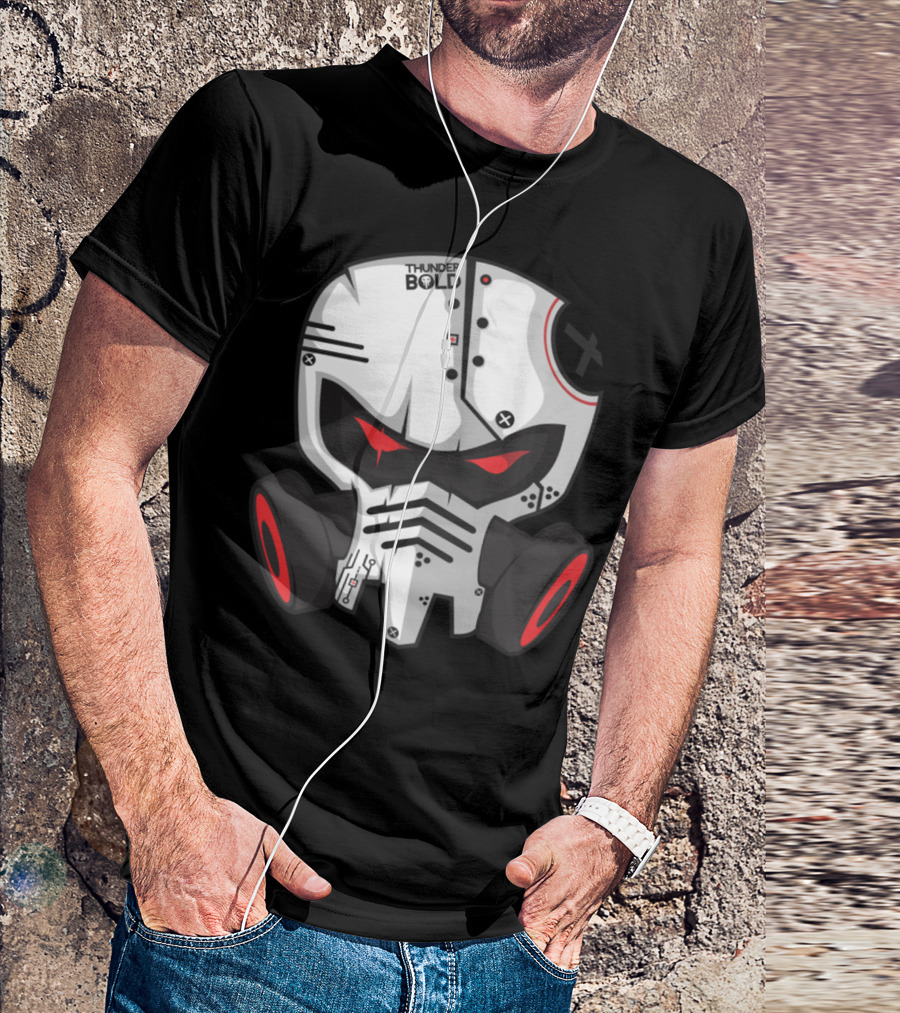 Thunder Bold Gas Mask Skeleton T-Shirt