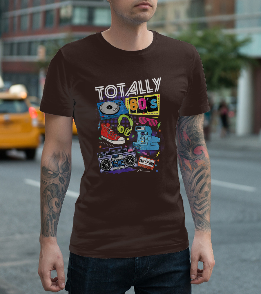 Totally 80s Boombox Cassette Tape T-Shirt