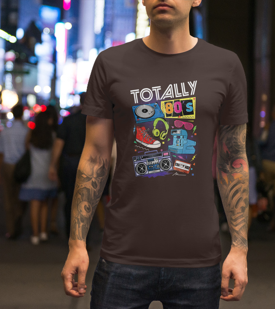 Totally 80s Boombox Cassette Tape T-Shirt