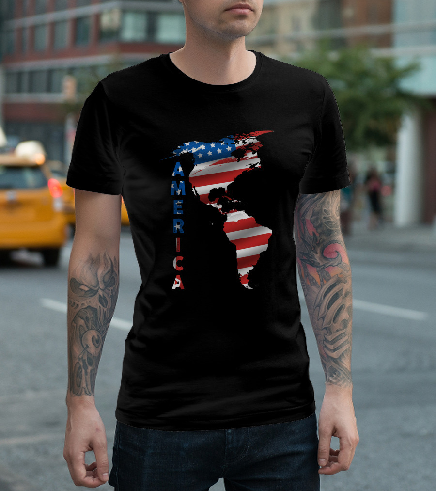 United States Of America Map T-Shirt