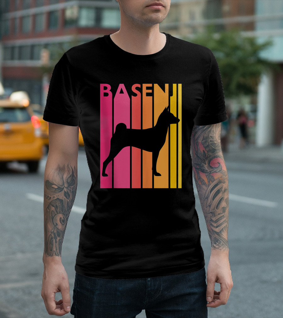 Basenji Retro Love Vintage T-Shirt