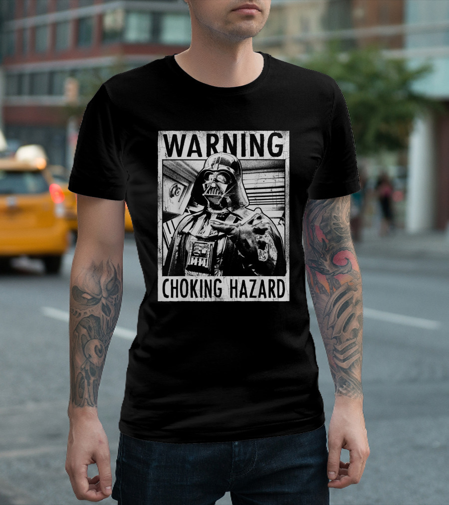 Star Wars Warning Darth Vader Choking Hazard T-Shirt