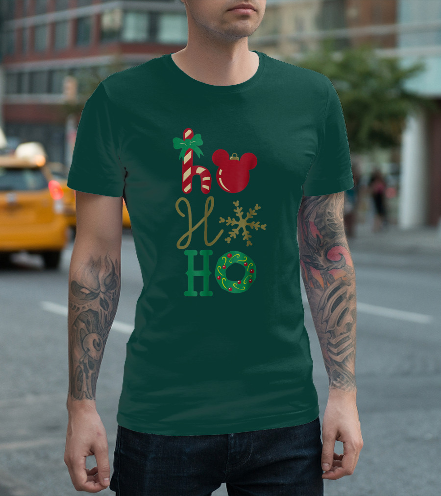 Ho Ho Ho Disney Mickey Holiday T-Shirt