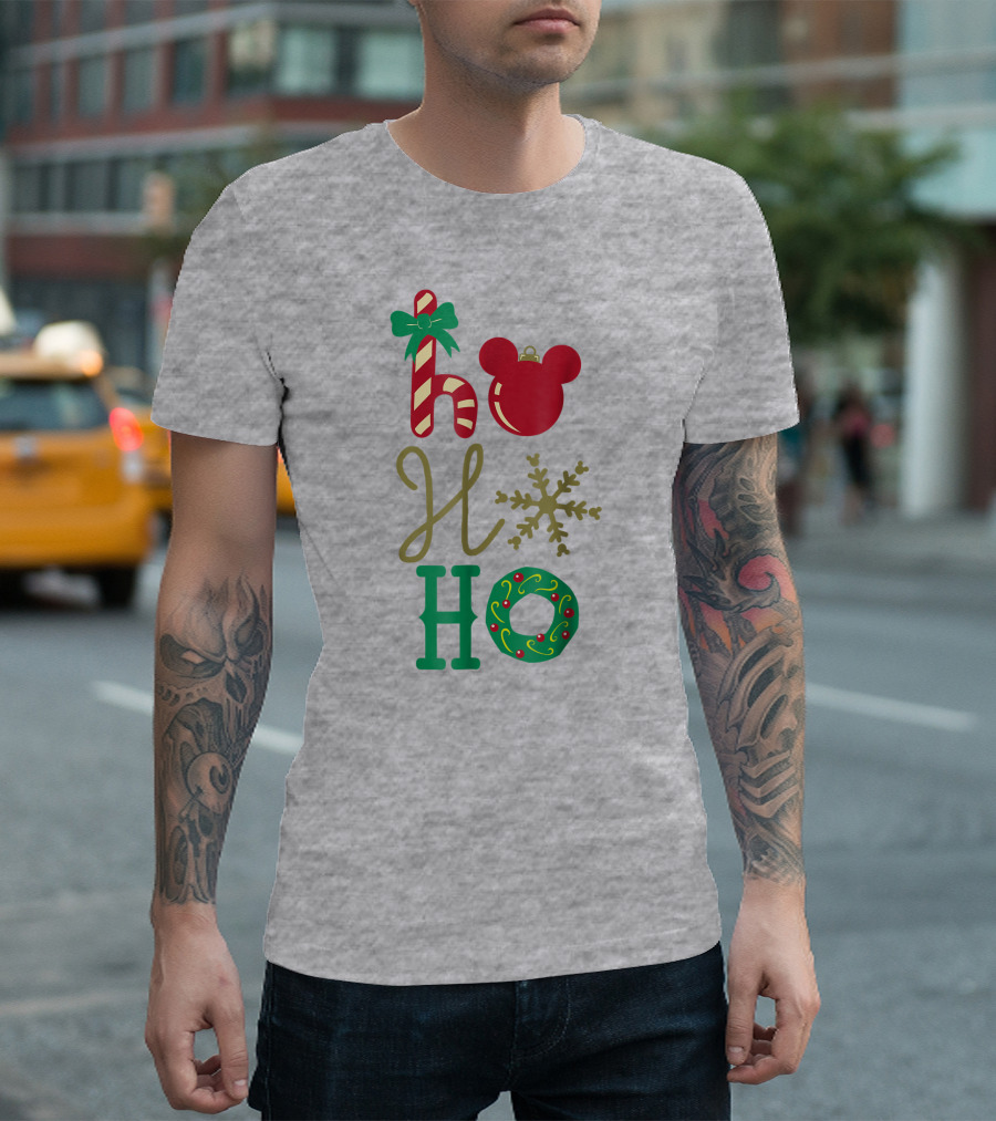 Disney Christmas Mickey Mouse Ho Ho Ho T-Shirt