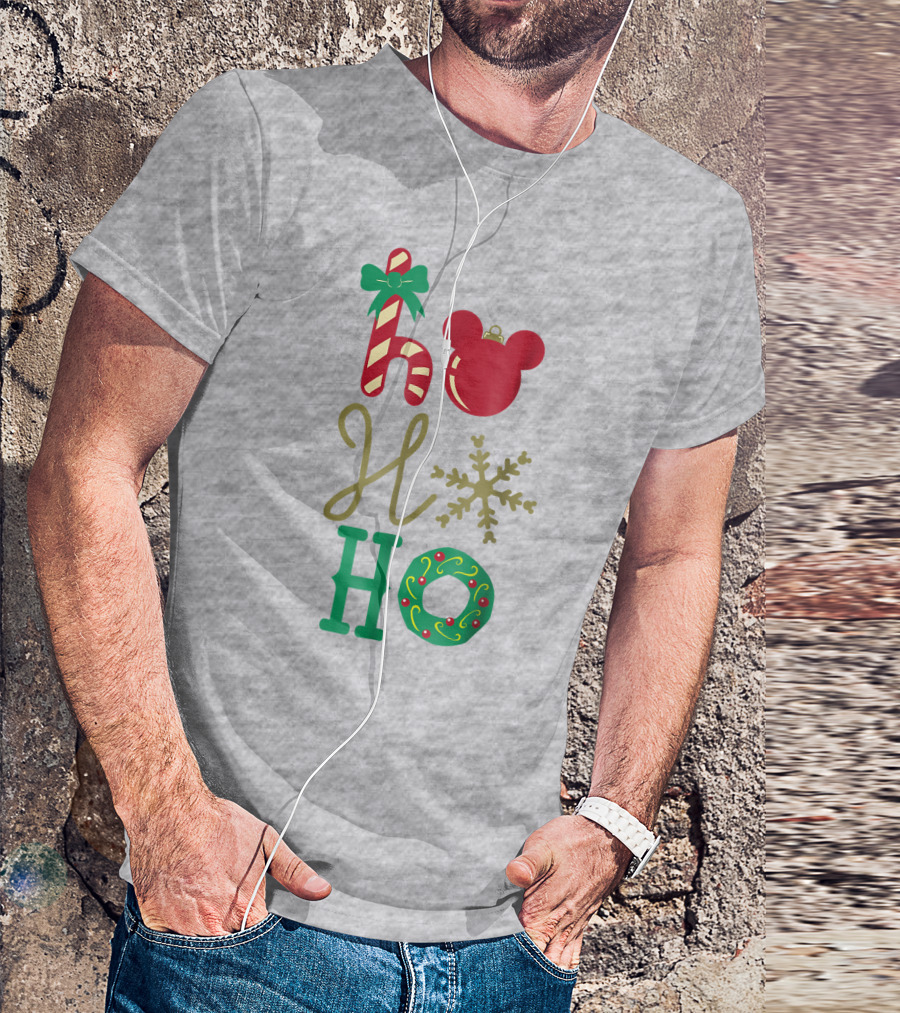 Disney Christmas Mickey Mouse Ho Ho Ho T-Shirt