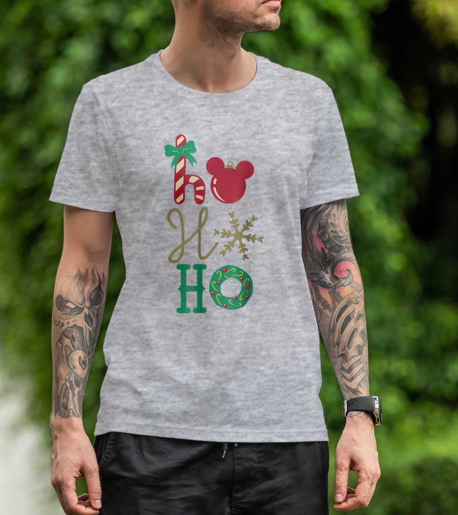 Disney Christmas Mickey Mouse Ho Ho Ho T-Shirt