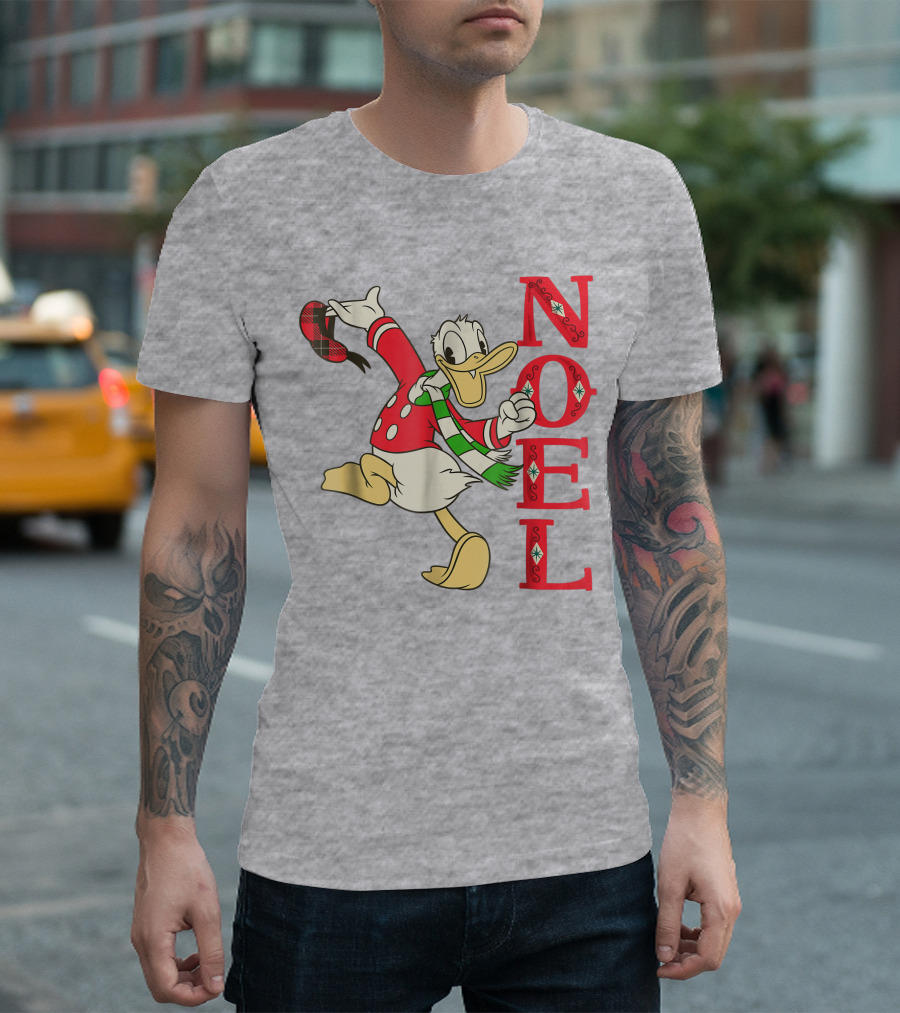Vintage Disney Donald Duck Noel Holiday Merry Christmas T-Shirt