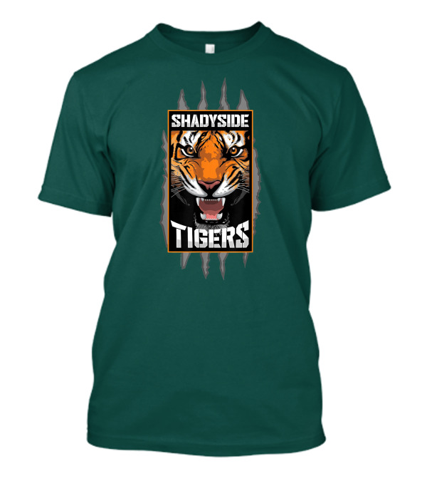Shadyside Tigers Fierce Tiger Face Claw Marks T-Shirt