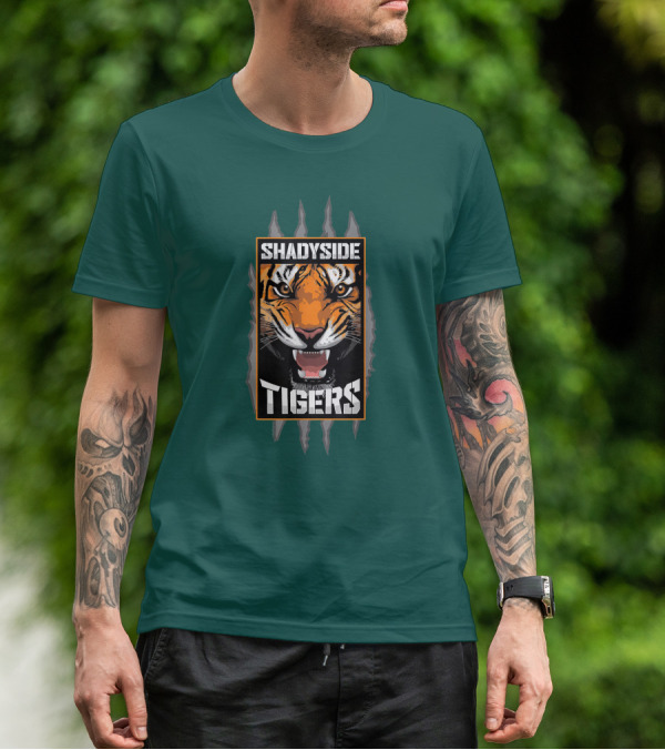 Shadyside Tigers Fierce Tiger Face Claw Marks T-Shirt
