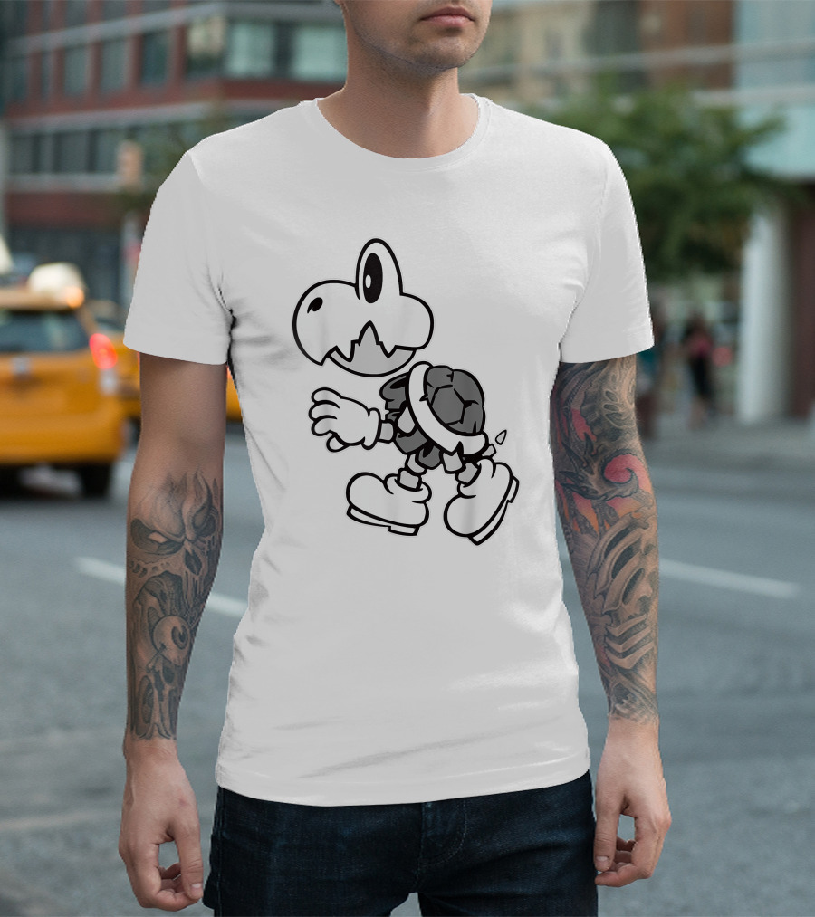 Super Mario Dry Bones Iconic Skeleton Character T-Shirt