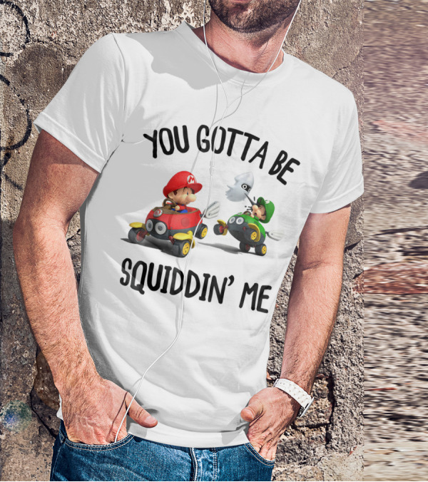 Mario Kart You Gotta Be Squiddin Me Racing Blooper Surprise T-Shirt
