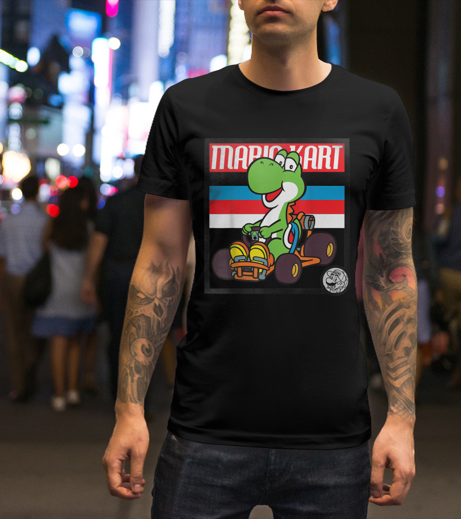Mario Kart Yoshi Old School Retro 90s T-Shirt