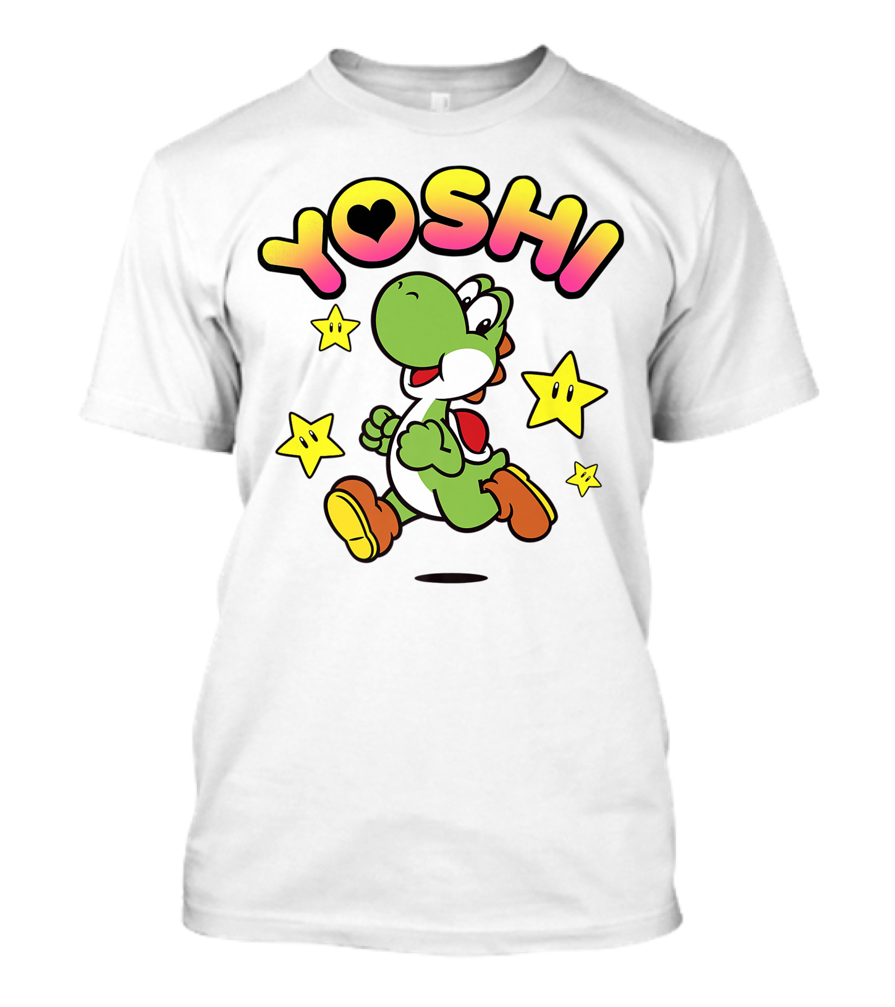 Funny Yoshi Super Mario Star Power Spirit T-Shirt