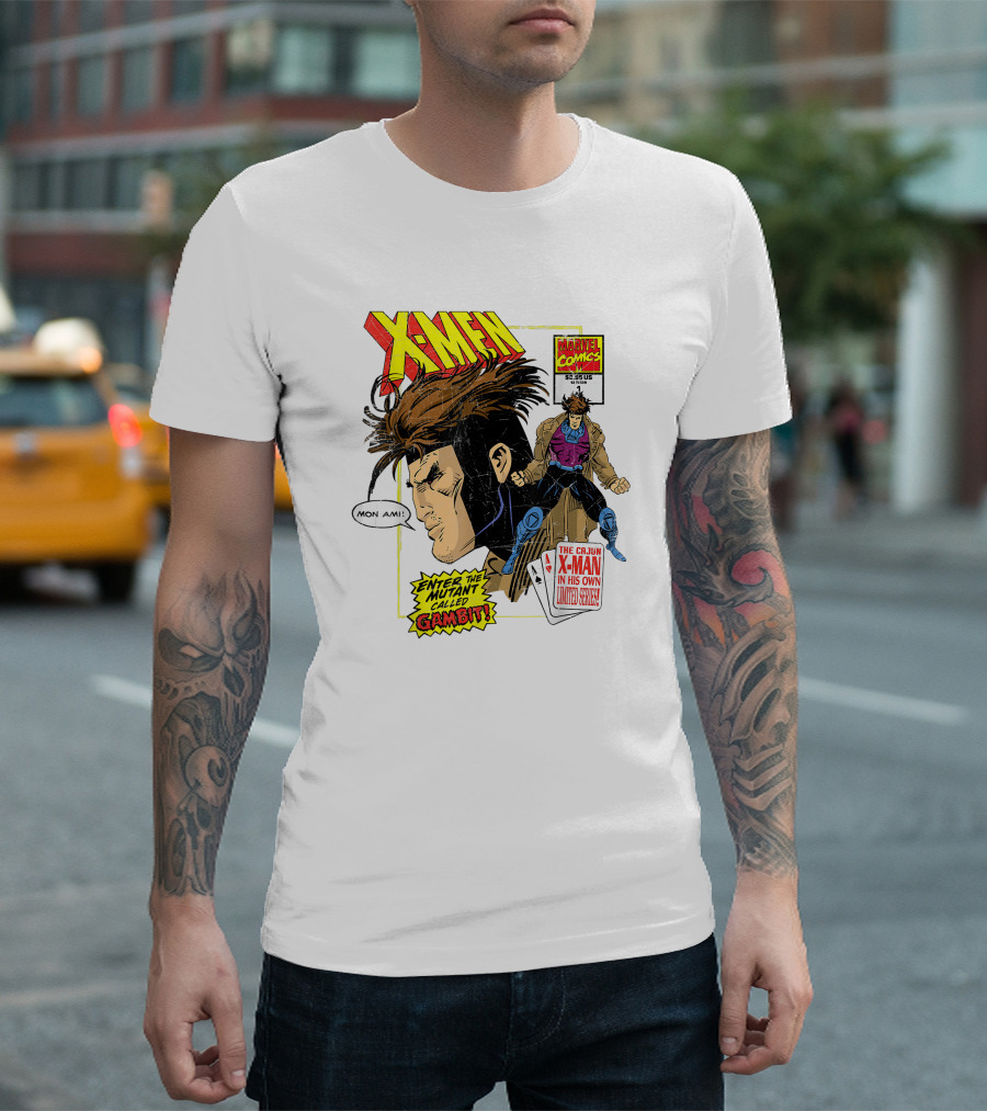X-Men Marvel Comics Cajun X-Man Gambit Remy LeBeau Enter The Mutant Called Gambit T-Shirt