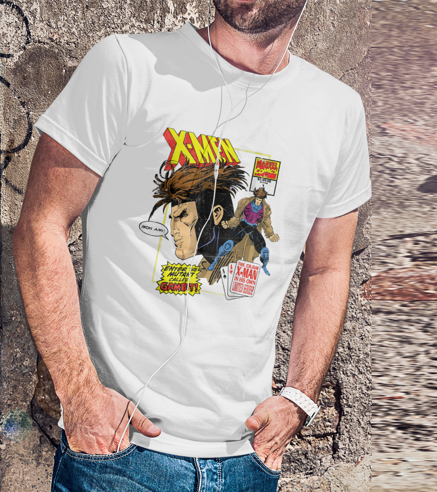 X-Men Marvel Comics Cajun X-Man Gambit Remy LeBeau Enter The Mutant Called Gambit T-Shirt