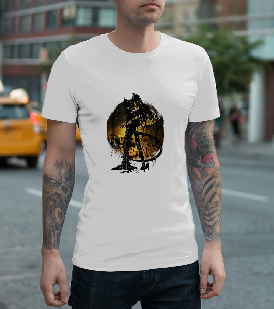 Bendy and the Ink Machine Nightmare Ink Creature Dream Scene T-Shirt