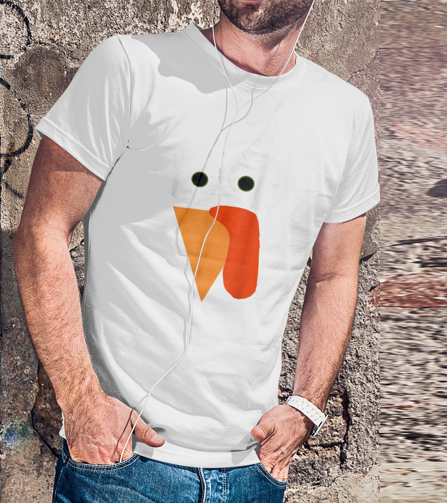 Turkey Face Thanksgiving Gobble Gear Funny Thanksgiving T-Shirt