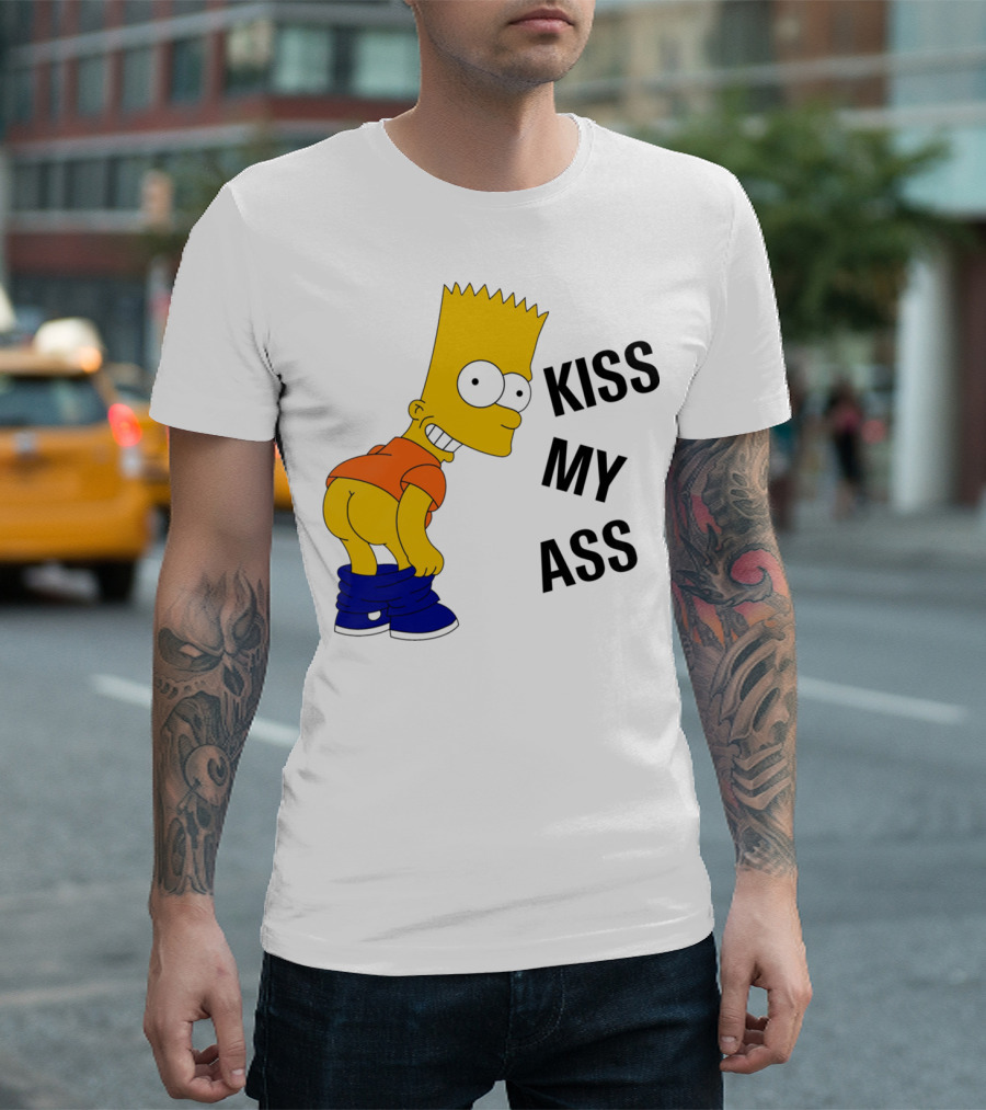Bart Simpson Kiss My Ass T-Shirt