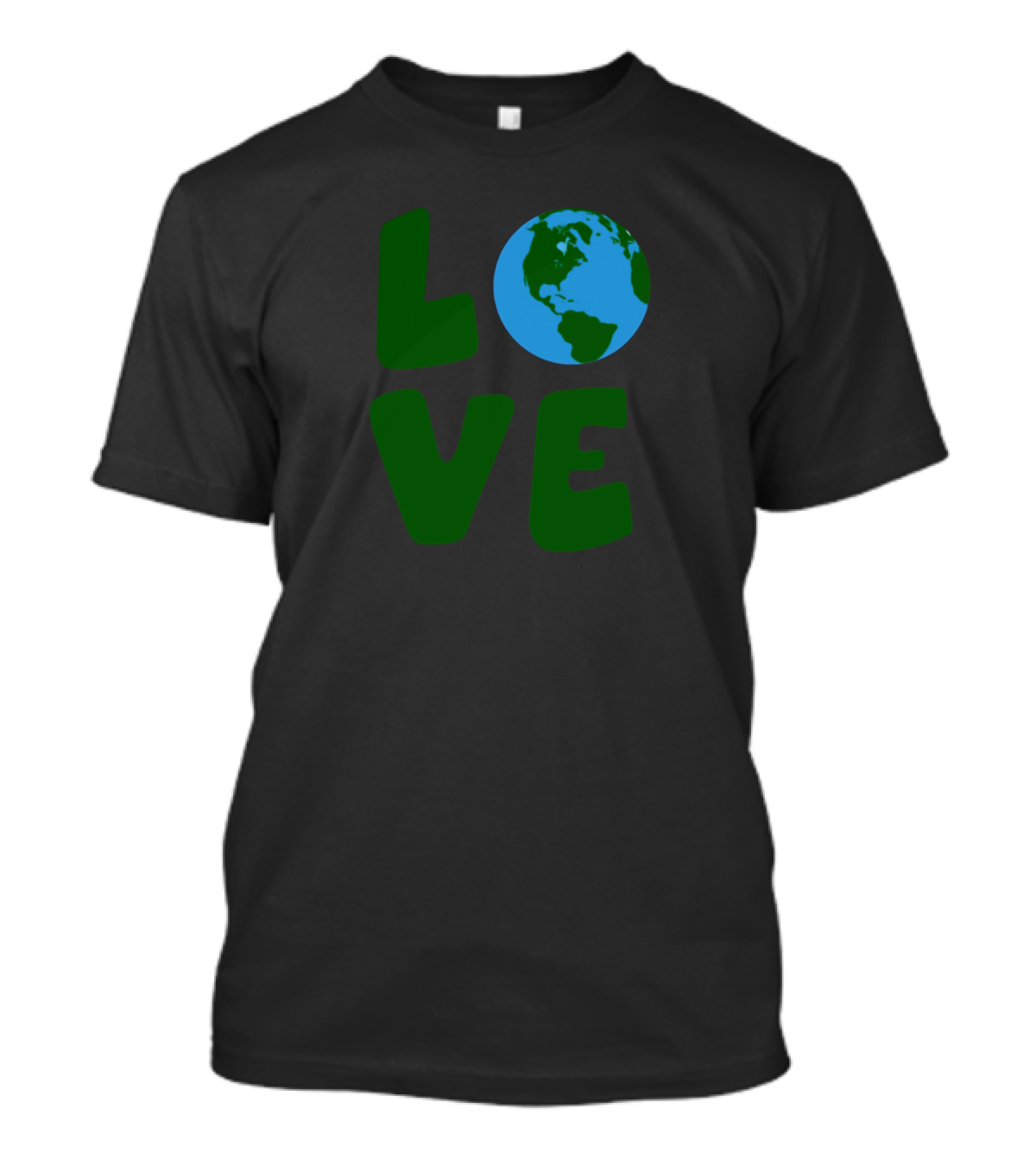 LOVE Mother Earth Planet Green And Blue Earth T-Shirt