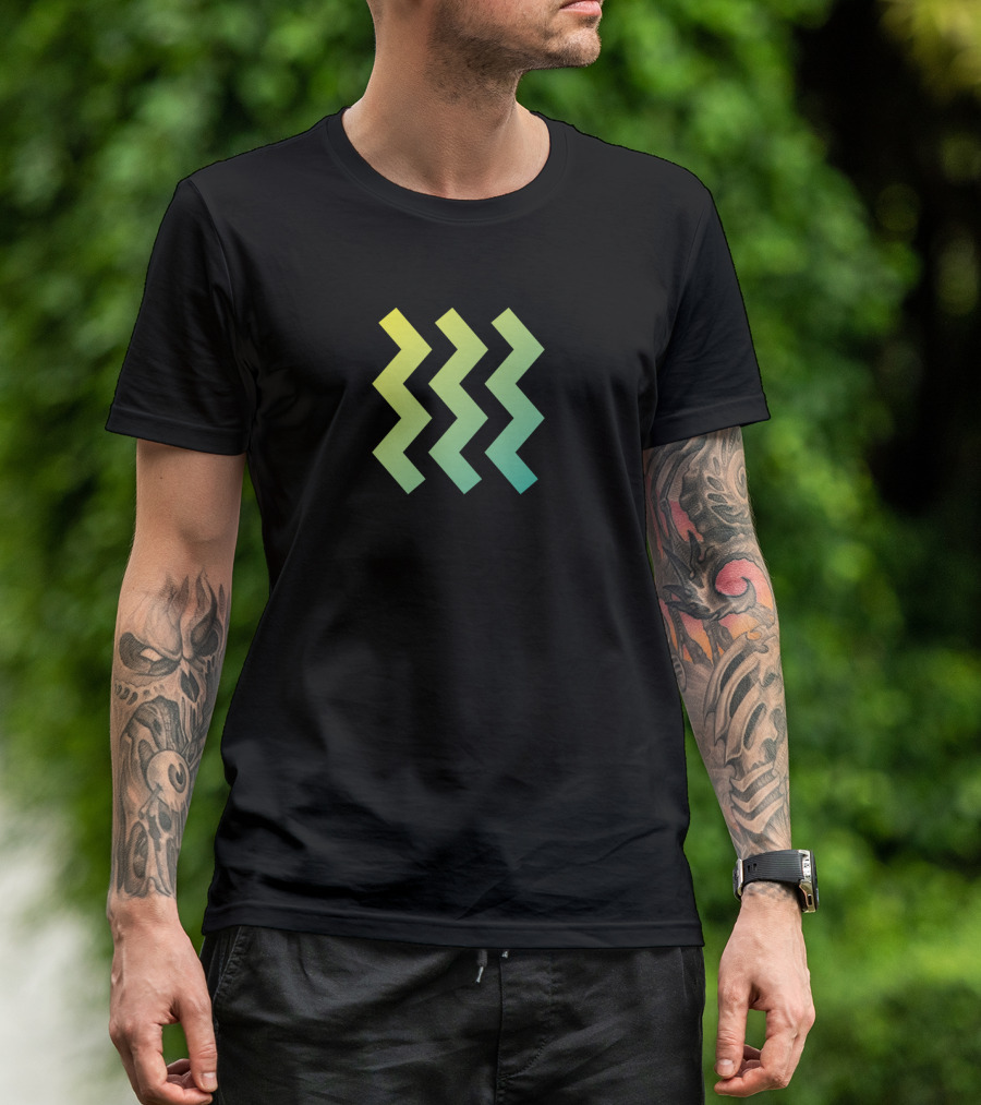ZigZag Lemon Lime Gradient T-Shirt