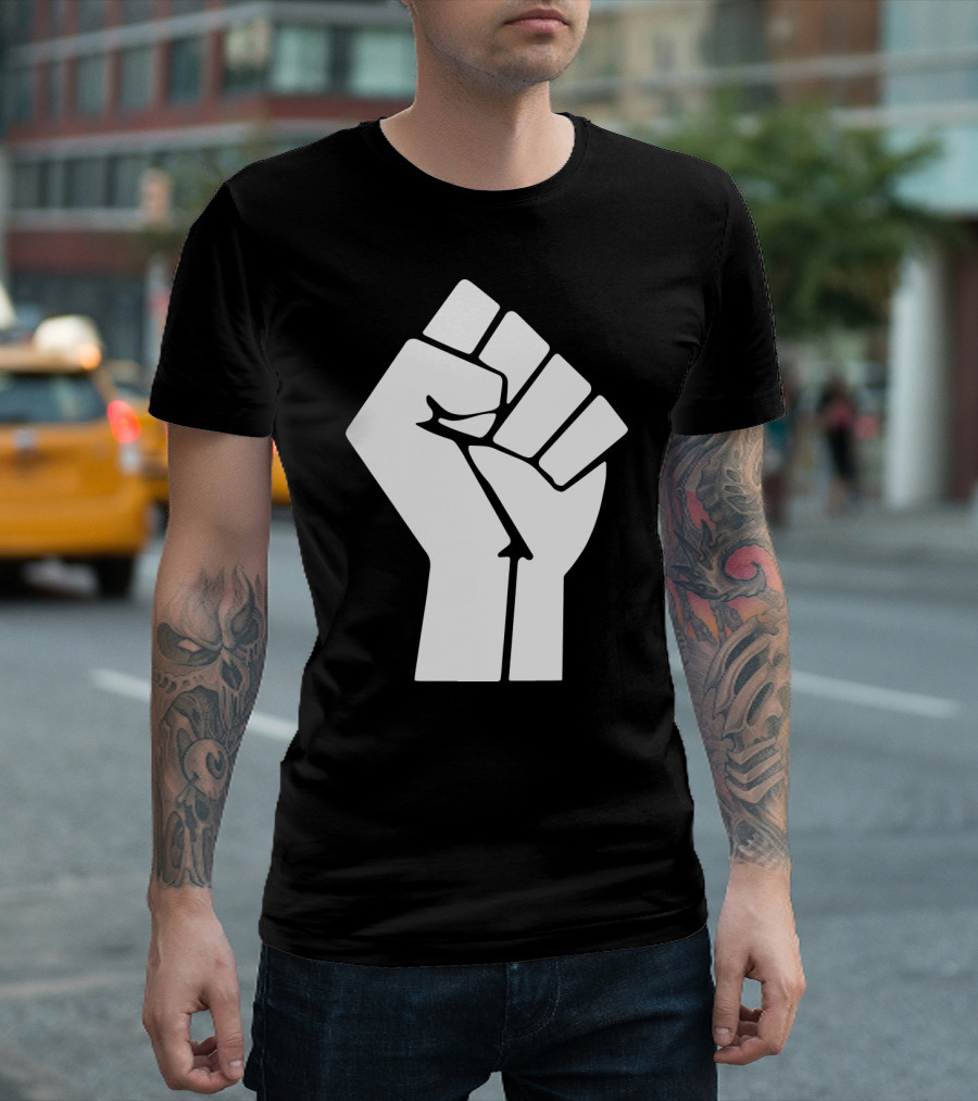 Black Power Raised Fist Papa T-Shirt