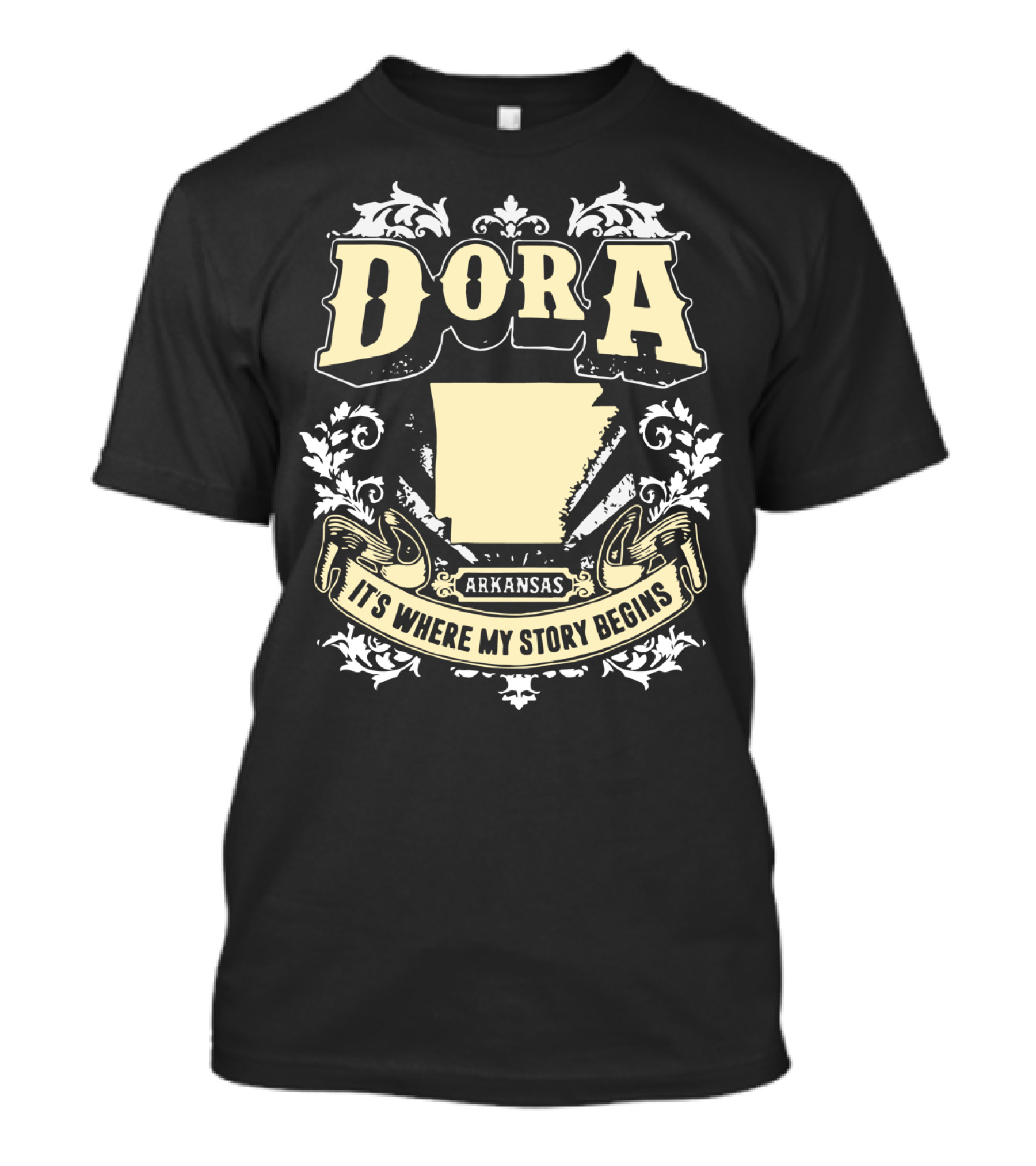 Dora Arkansas It's Where My Story Begins State T-Shirt