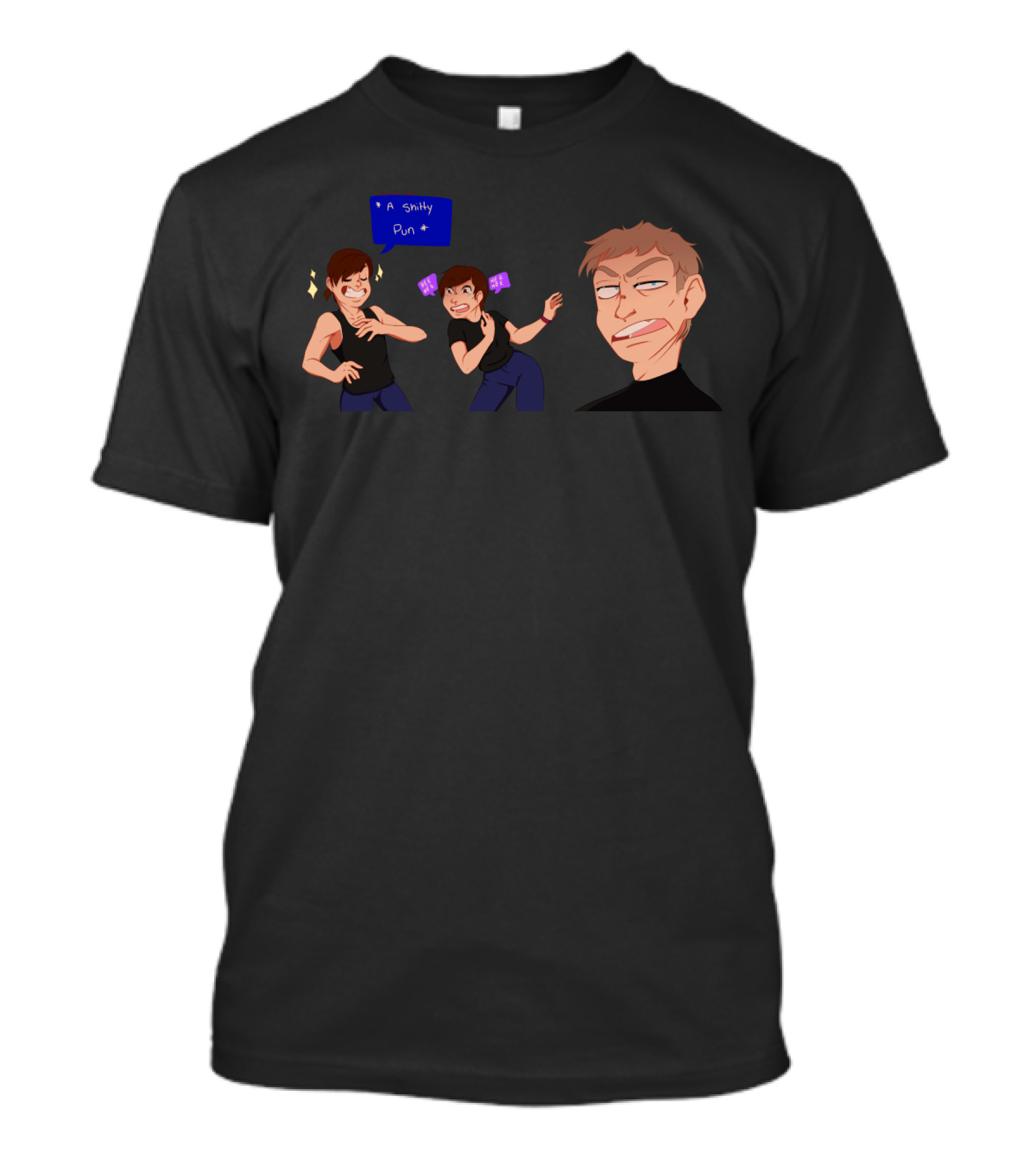 A Shitty Pun Meme Expression Reaction Faces T-Shirt