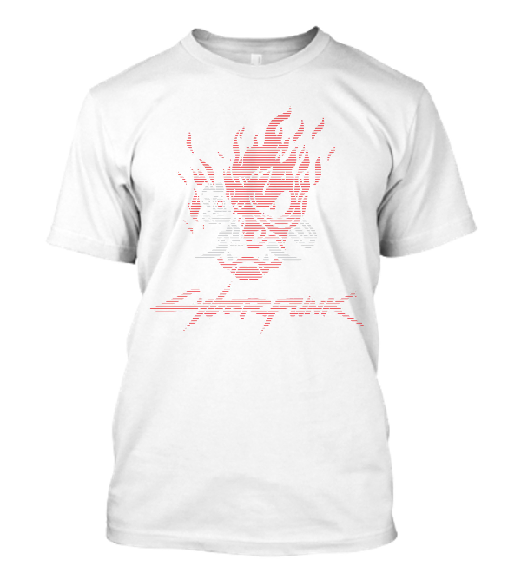 Cyberpunk Flaming Skull And Pistol Fusion T-Shirt