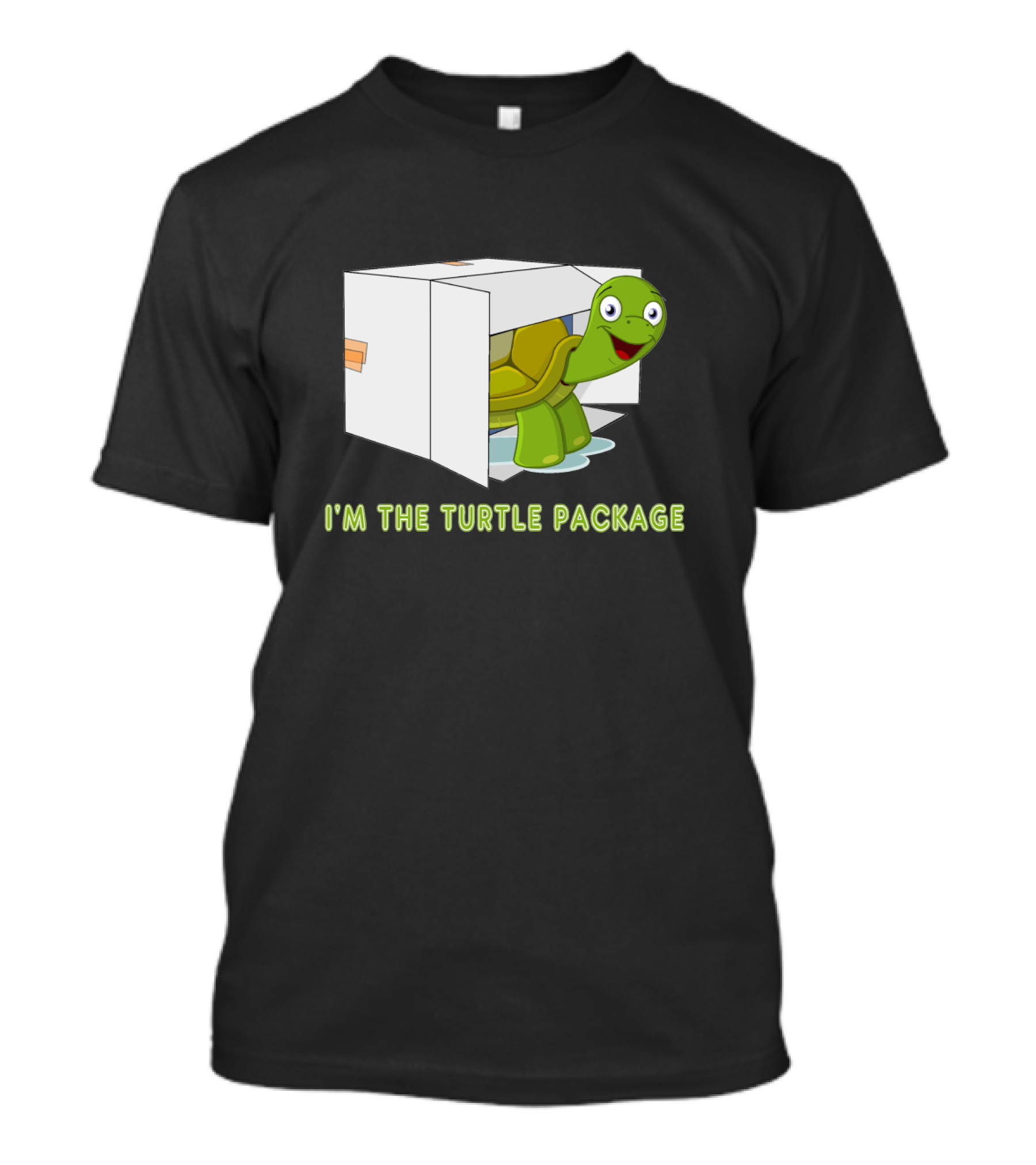 I'm The Turtle Package Happy Cartoon Turtle In Box T-Shirt