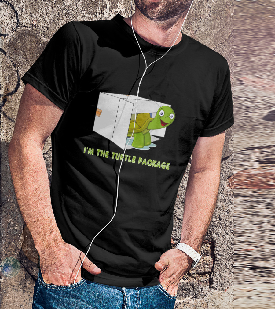 I'm The Turtle Package Happy Cartoon Turtle In Box T-Shirt