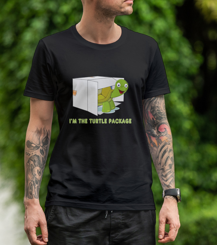 I'm The Turtle Package Happy Cartoon Turtle In Box T-Shirt
