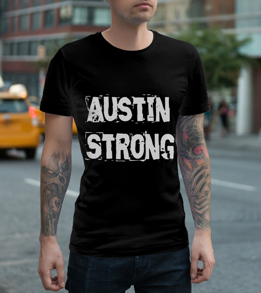 Austin Strong Texas White T-Shirt