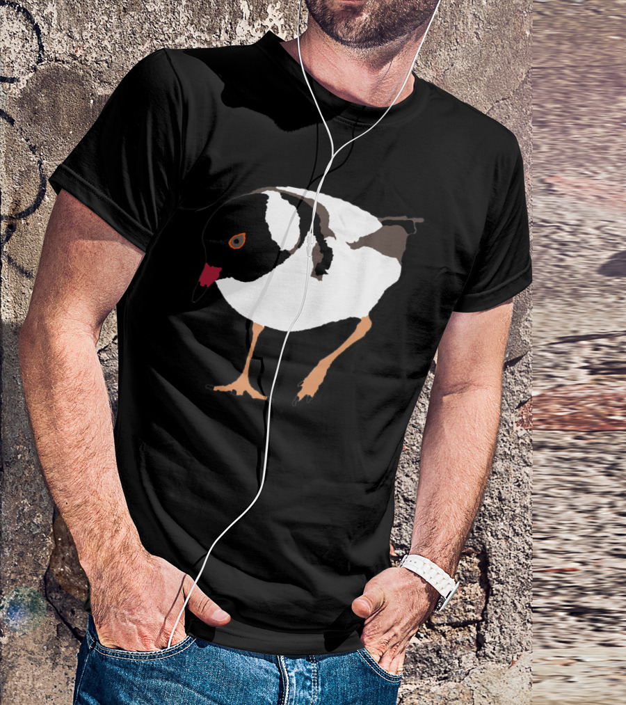 Hooded Plover Bird Native Australian Coastal Species T-Shirt