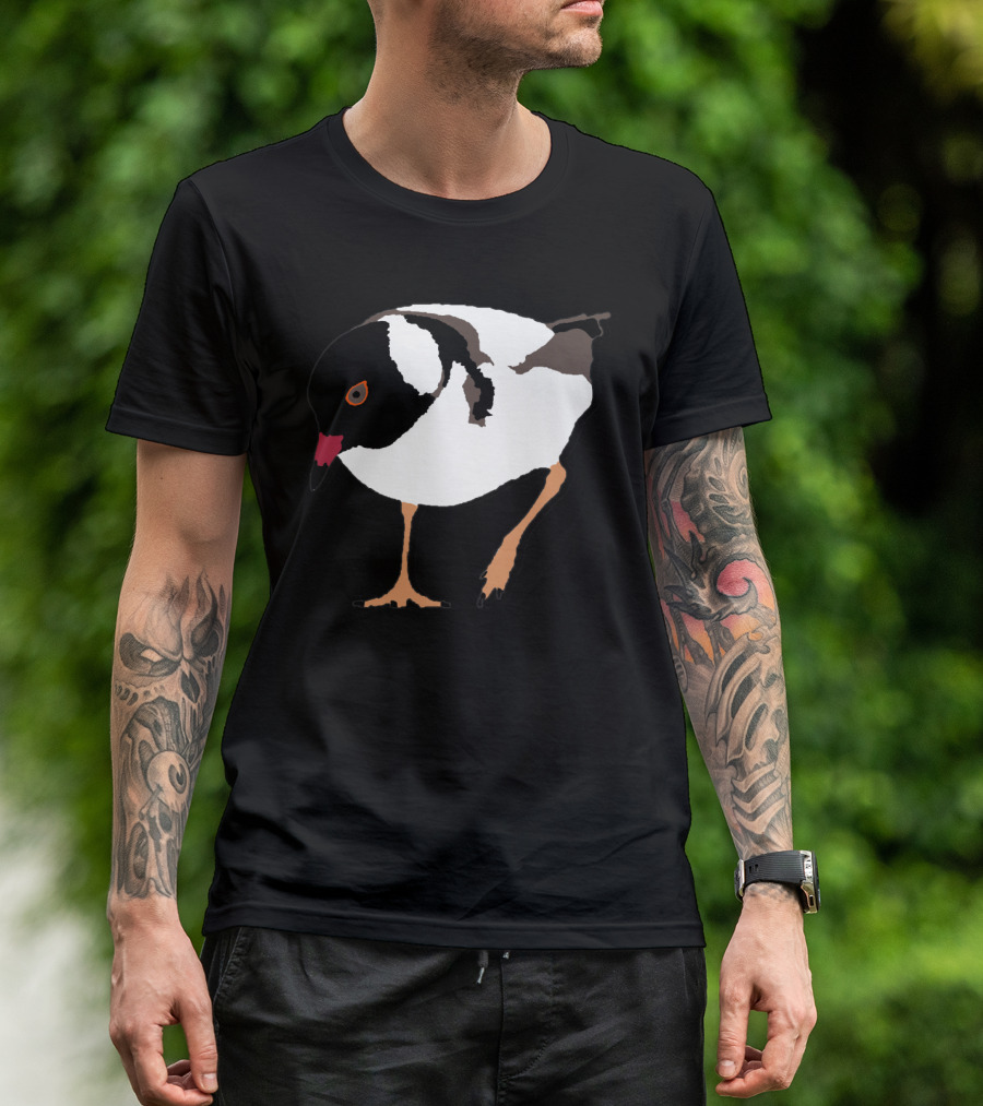 Hooded Plover Bird Native Australian Coastal Species T-Shirt