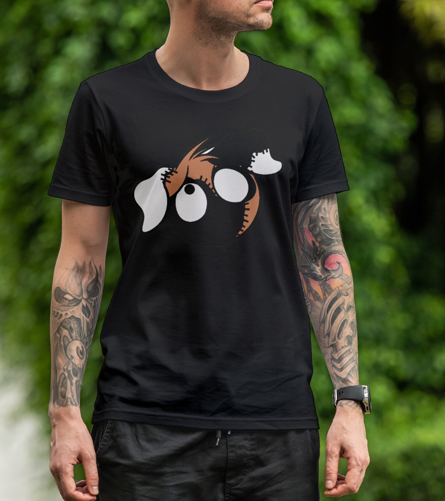 German Shepherd Frankenshepherd Cartoon Canine With Frankenstein-Inspired Stitched Features T-Shirt